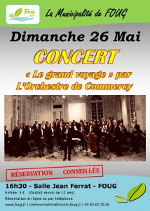 Concert - Le grand voyage - Orchestre de Commercy