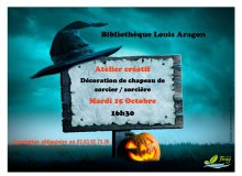 Bibliothèque - Atelier Création - Haloween 2025 retour en images