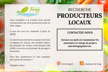 Création d'un marché producteurs locaux