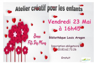 Bibliothèque - Atelier Fête des mères