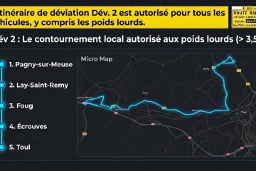 Travaux au passage à niveau vers Pagny-sur-Meuse