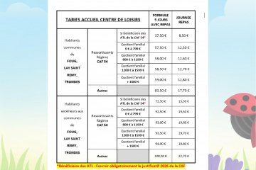 Les Francas - Vacances de Printemps 2026