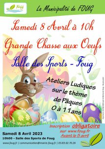 Chasse aux Oeufs de Pâques 2023 Inscriptions