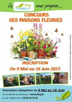 Inscription au Concours des Maisons Fleuries 2023