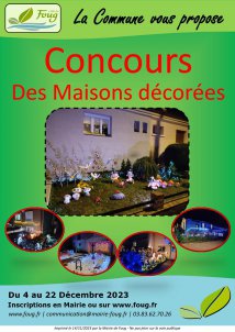Festivités - Concours des maisons décorées 2023