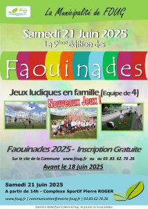 Inscriptions - 9ème Faouinades 2025