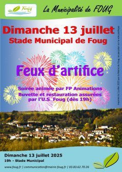 Feu d'Artifice et animation musicale 2025