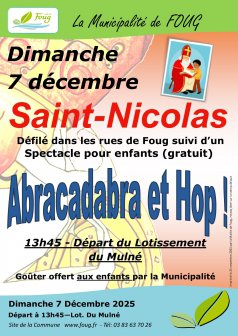 Festivités - Défilé de la Saint Nicolas 2025 à Foug